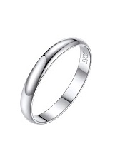 nice 3mm plain band sterling silver baby ring